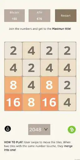 Play 2048 Crypto  and enjoy 2048 Crypto with UptoPlay