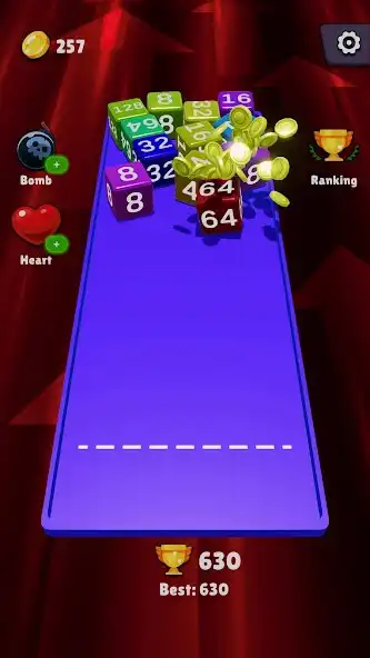 Play 2048 Cube Shooter as an online game 2048 Cube Shooter with UptoPlay