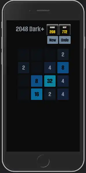 Play 2048 dark as an online game 2048 dark with UptoPlay