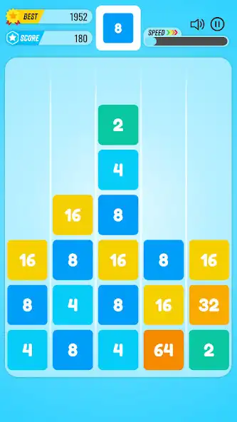 Play 2048: Drop  Merge as an online game 2048: Drop  Merge with UptoPlay