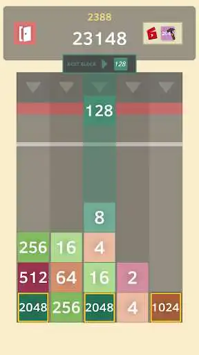 Play 2048: Drop The Number as an online game 2048: Drop The Number with UptoPlay