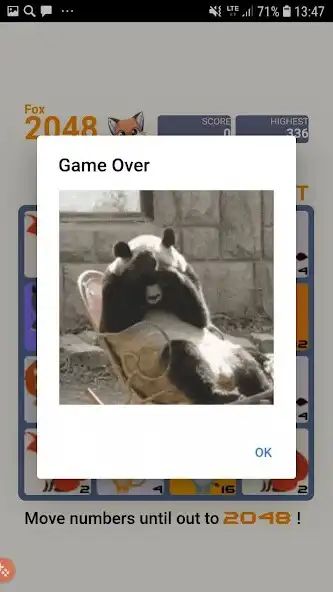 Play 2048 Fox as an online game 2048 Fox with UptoPlay