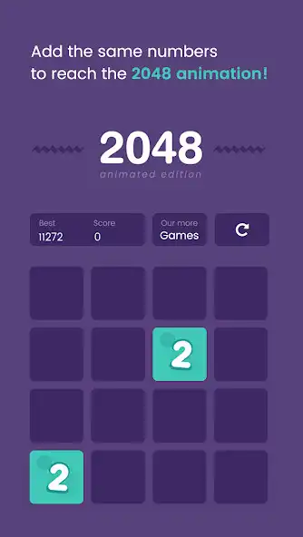 Play 2048 game - Animated edition as an online game 2048 game - Animated edition with UptoPlay