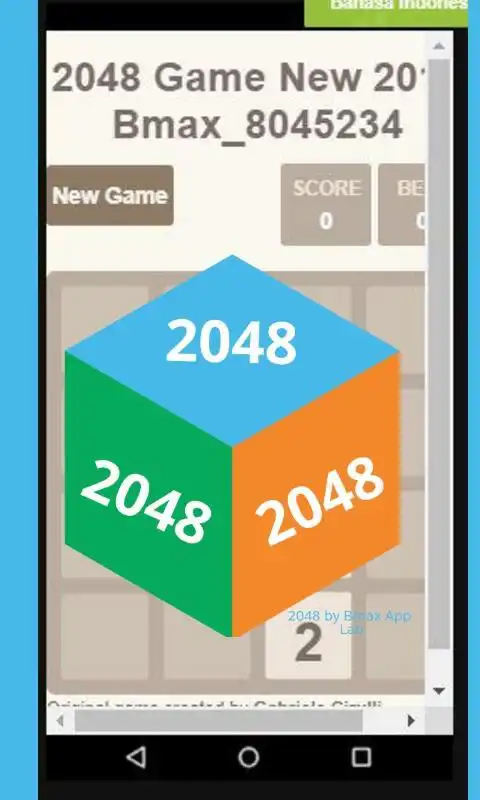 Play 2048 Game New 2019 edition by Bmax