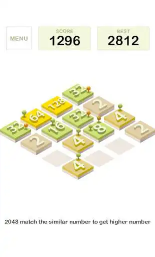Play 2048 Isometric as an online game 2048 Isometric with UptoPlay