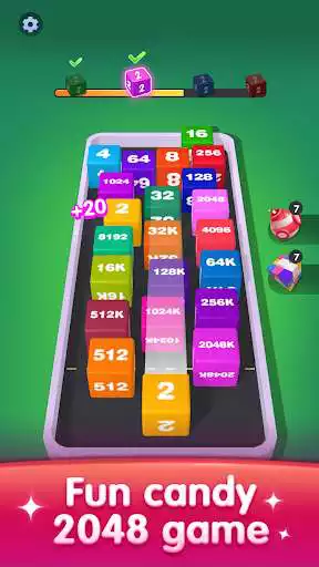 Play 2048 Lucky Cube as an online game 2048 Lucky Cube with UptoPlay