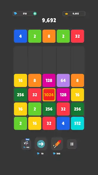 Play 2048 Merge Block Puzzle Game as an online game 2048 Merge Block Puzzle Game with UptoPlay