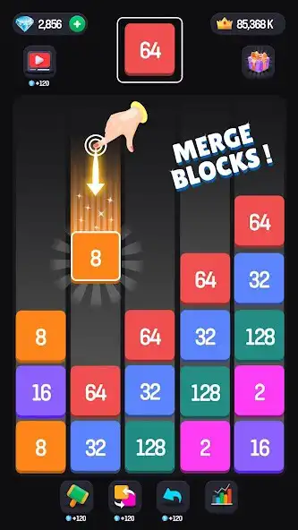 Play 2048 Number Games: Merge Block  and enjoy 2048 Number Games: Merge Block with UptoPlay