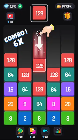 Play 2048 Number Games: Merge Block as an online game 2048 Number Games: Merge Block with UptoPlay