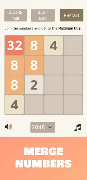 Play 2048 Original - Casual Pluzze as an online game 2048 Original - Casual Pluzze with UptoPlay