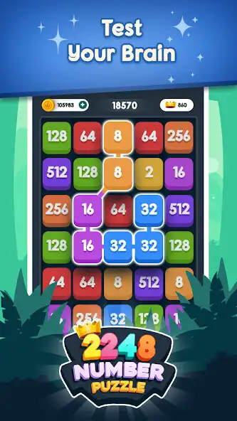 Play 2048 Real - Number Puzzle 2023 as an online game 2048 Real - Number Puzzle 2023 with UptoPlay