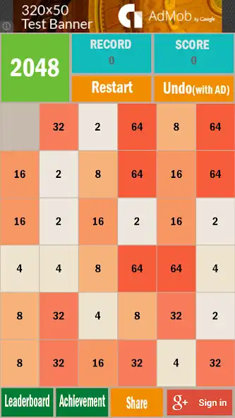 Play 2048 same as an online game 2048 same with UptoPlay