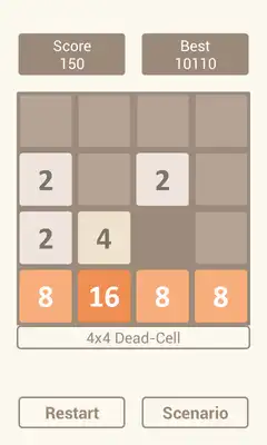 Play 2048 Scenario