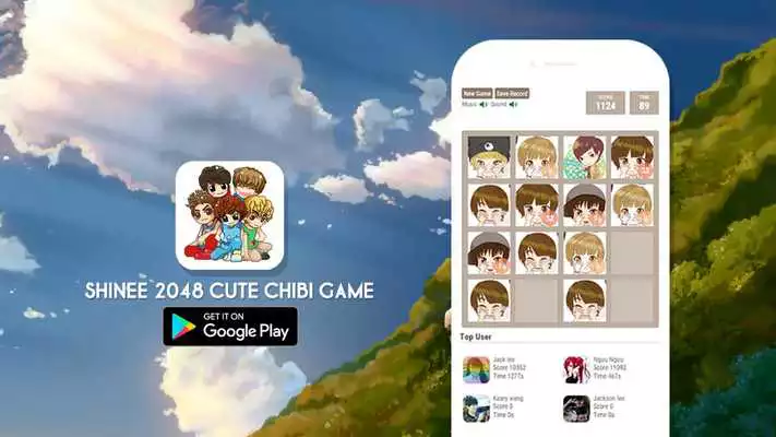 Play 2048 Shinee Chibi Cute Version