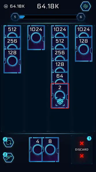 Play 2048 Solitaire - SciFi Merge Card as an online game 2048 Solitaire - SciFi Merge Card with UptoPlay