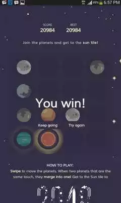 Play 2048 Space