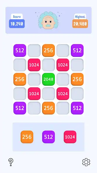 Play 2048 Tiles: Number Tile Merge as an online game 2048 Tiles: Number Tile Merge with UptoPlay