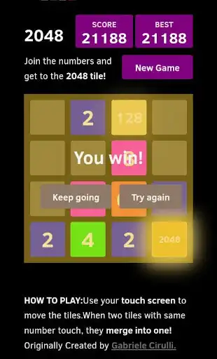 Play 2048 Unlimited UNDO as an online game 2048 Unlimited UNDO with UptoPlay