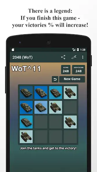 Play 2048 (WoT)  and enjoy 2048 (WoT) with UptoPlay