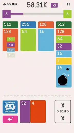 Play 2048 Zen Cards as an online game 2048 Zen Cards with UptoPlay