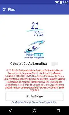 Play 21 Plus Play 21 Plus
