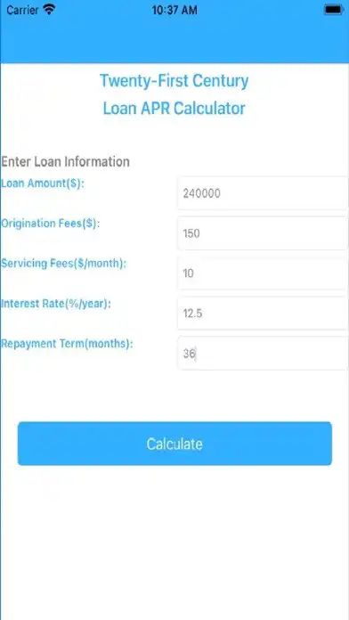 Play 21st Century APR Calculator as an online game 21st Century APR Calculator with UptoPlay