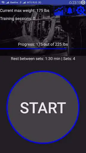 Play 225 lbs bench press