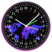 Free play online 24 H Analog World Clock Free APK