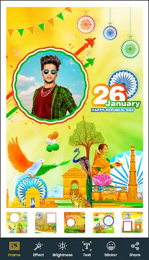 Play 26 January Photo Frame  and enjoy 26 January Photo Frame with UptoPlay