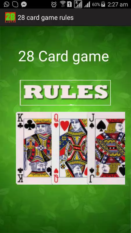 Play 28 Card Game Rules