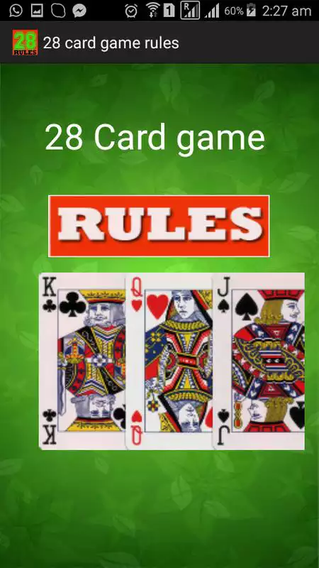 Play 28 Card Game Rules