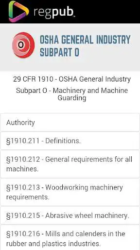 Play 29 CFR 1910 - Subpart O