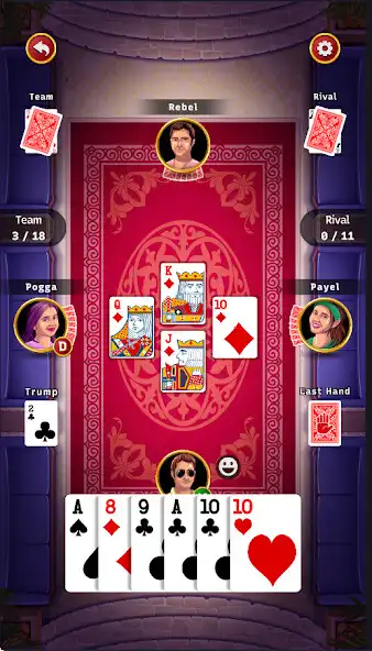 Play 29 King Card Game Offline as an online game 29 King Card Game Offline with UptoPlay