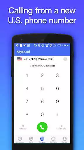 Play 2Call - Second Phone Number for Free Text & Call  and enjoy 2Call - Second Phone Number for Free Text & Call with UptoPlay