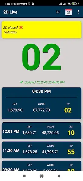 Play 2D3D LIVE  and enjoy 2D3D LIVE with UptoPlay