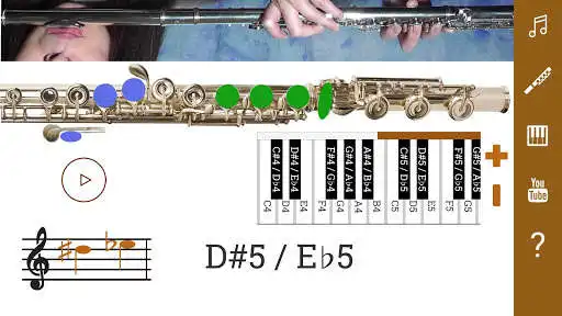 Play 2D Flute Fingering Chart - How To Play the Flute  and enjoy 2D Flute Fingering Chart - How To Play the Flute with UptoPlay