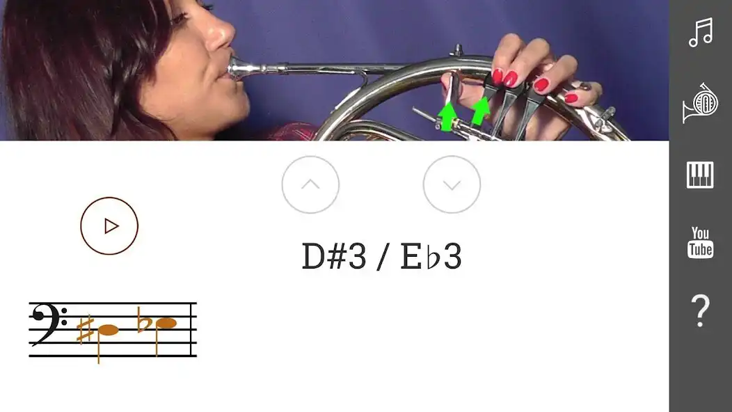Play 2D French Horn Fingering Chart - How To Play Horn  and enjoy 2D French Horn Fingering Chart - How To Play Horn with UptoPlay