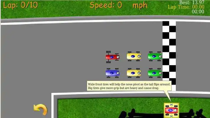 Play 2D Tiny Car Racing Lite
