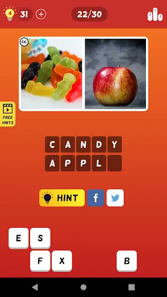 Play 2 Pics 1 Word Quiz 2022 as an online game 2 Pics 1 Word Quiz 2022 with UptoPlay