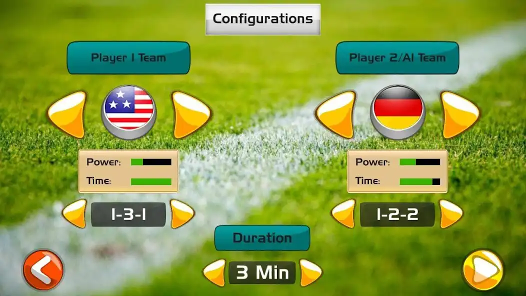 Play 2 Player Finger Soccer as an online game 2 Player Finger Soccer with UptoPlay