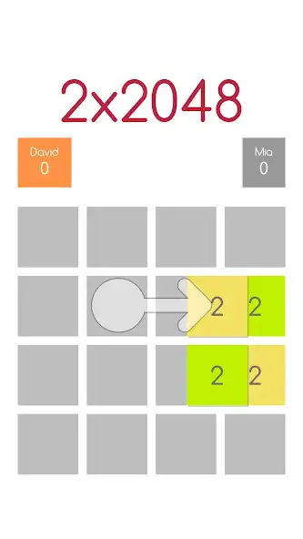 Play 2x2048 (WiFi multiplayer)  and enjoy 2x2048 (WiFi multiplayer) with UptoPlay