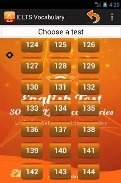 Play 3000 IELTS Vocabulary Test as an online game 3000 IELTS Vocabulary Test with UptoPlay