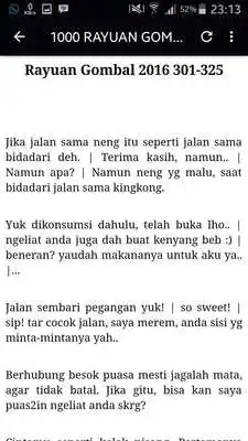 Play 3000 KATA-KATA BIJAK-P LUCU-GOMBAL
