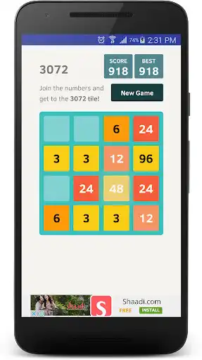 Play 3072 Original as an online game 3072 Original with UptoPlay