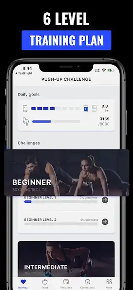 Play 30 Day Push Ups Challenges ~ Bicep  Arm Workout as an online game 30 Day Push Ups Challenges ~ Bicep  Arm Workout with UptoPlay