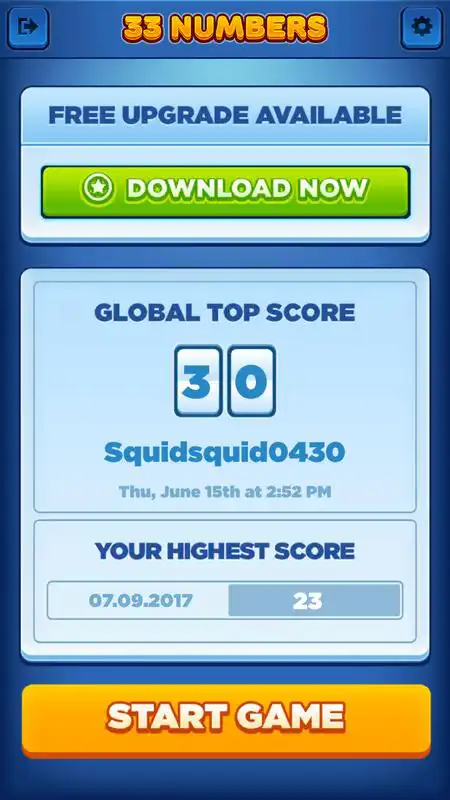 Play 33 Numbers