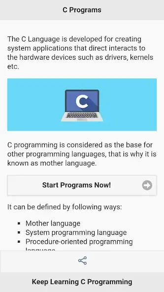 Play 350+ C Programming Examples Play 350+ C Programming Examples