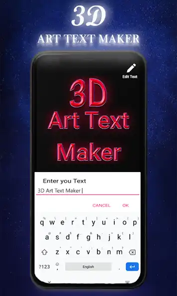Play 3D Art text maker as an online game 3D Art text maker with UptoPlay