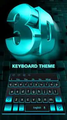 Play 3D Black Blue Keyboard Theme Play 3D Black Blue Keyboard Theme