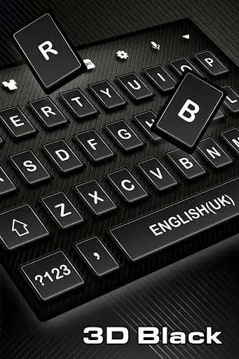 Play 3D Black Keyboard Theme  and enjoy 3D Black Keyboard Theme with UptoPlay